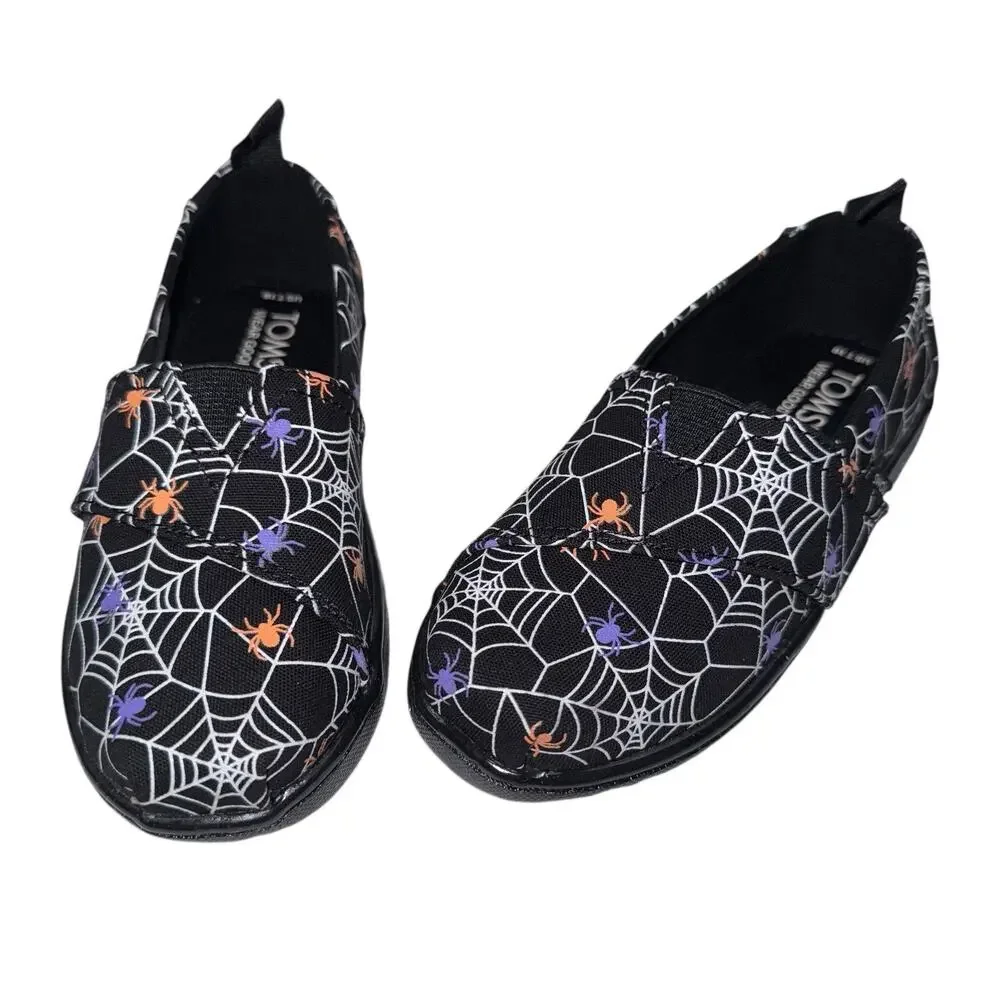 TOMS Little Girls Spiders Alpargata Espadrille Shoes SZ/10
